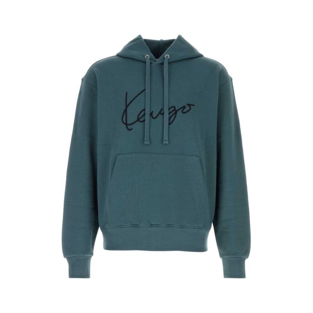 Kenzo Men Petrol Blue Cotton Sweatshirt